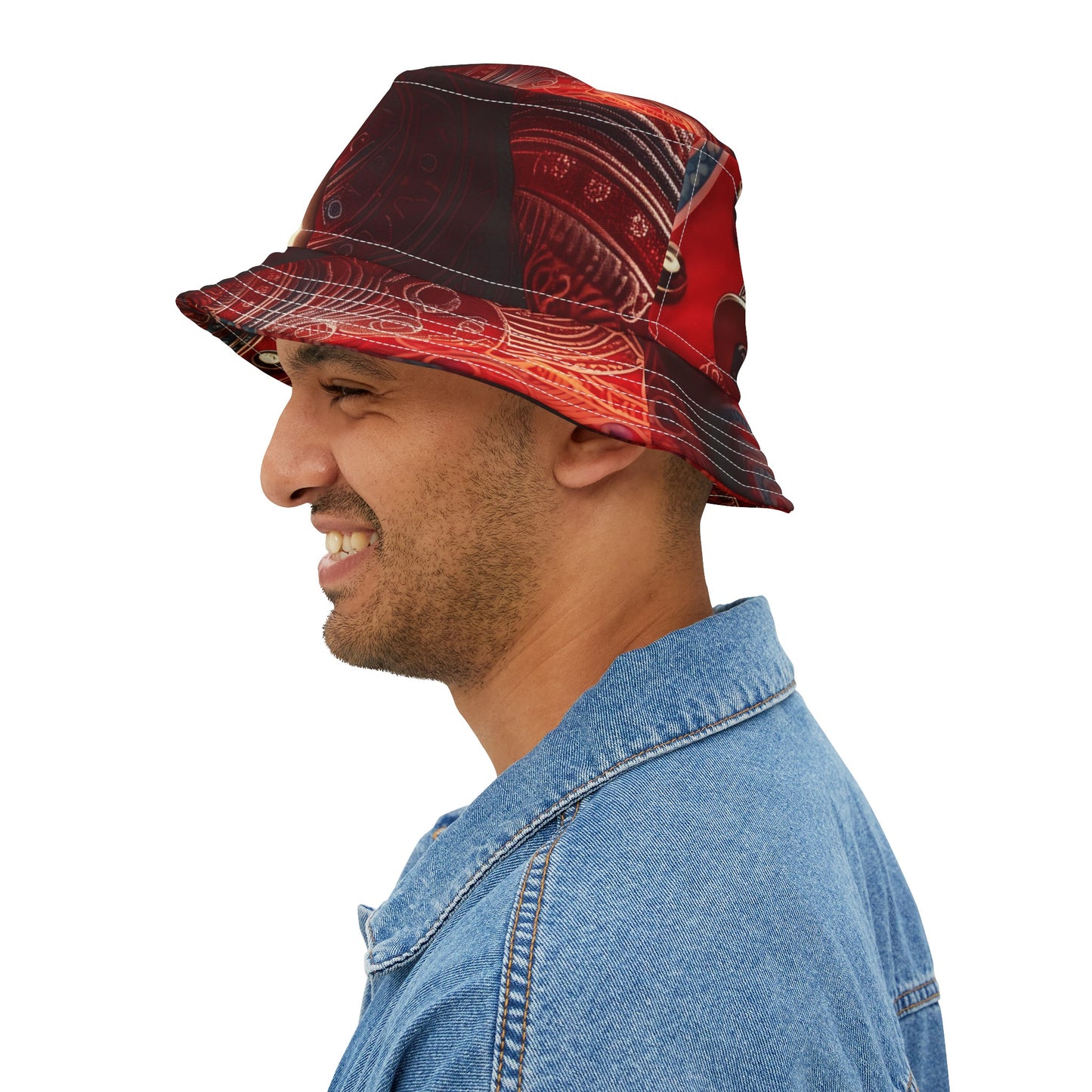 Gangstafied Red Bucket hat