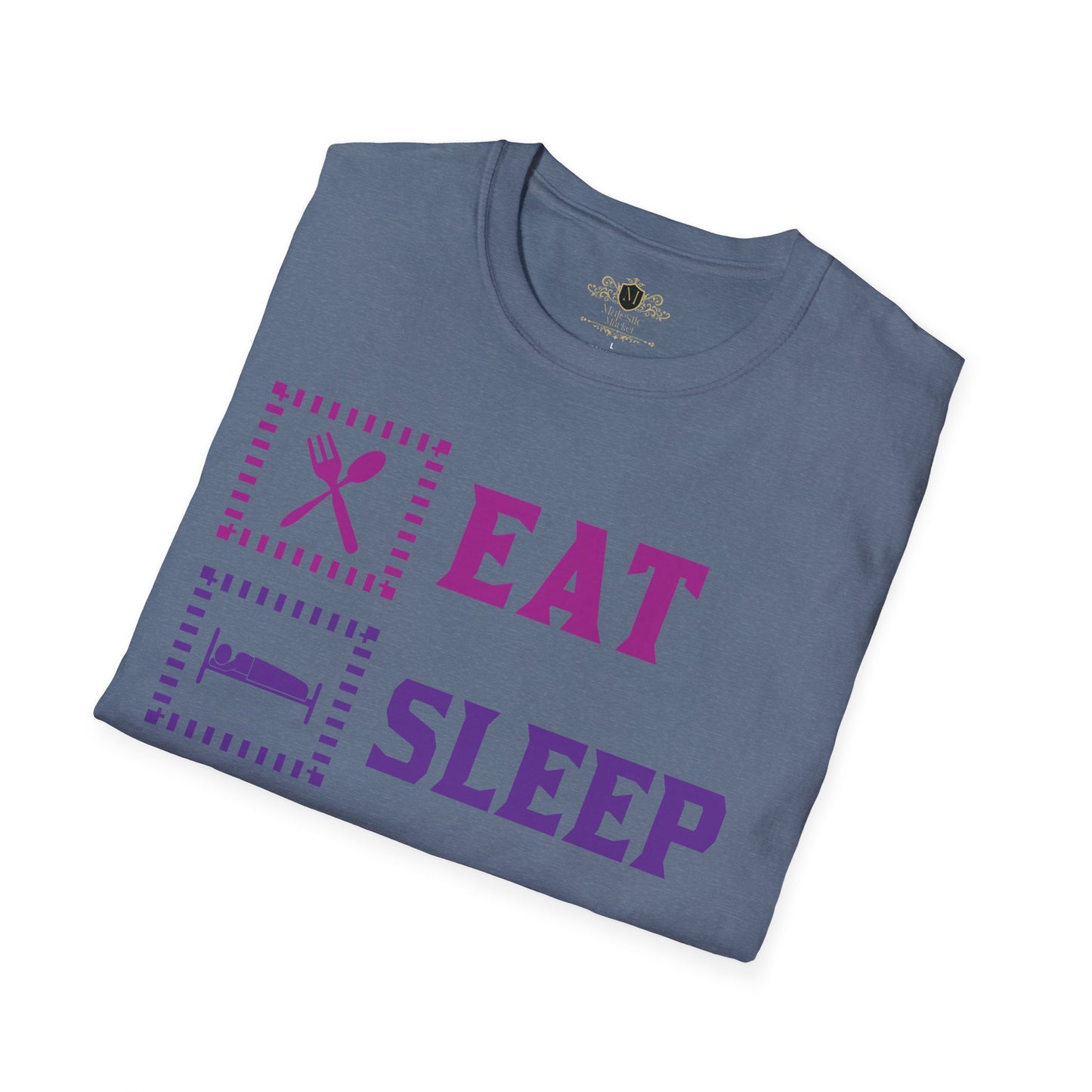Eat Sleep Game Repeat Unisex Softstyle T-Shirt