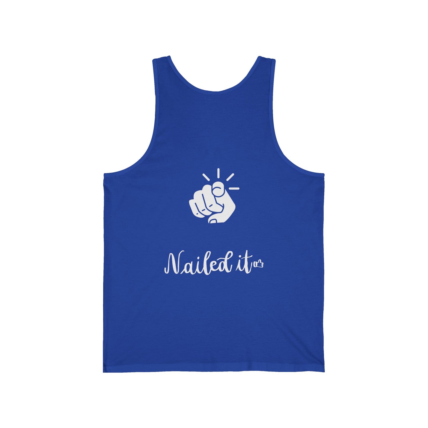 Funny Father's Day Tank Top - "Thanks for Not Pulling Out" & "You Nailed It" with Sperm Cell Design