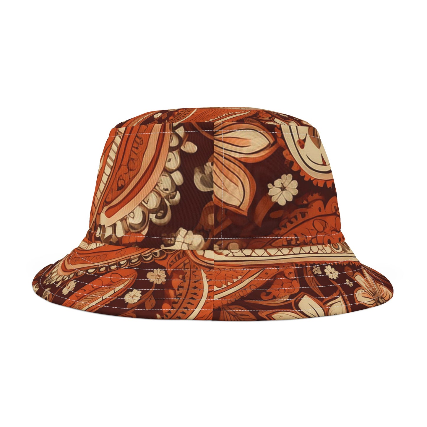 Stylish Burnt Orange Bucket Hat