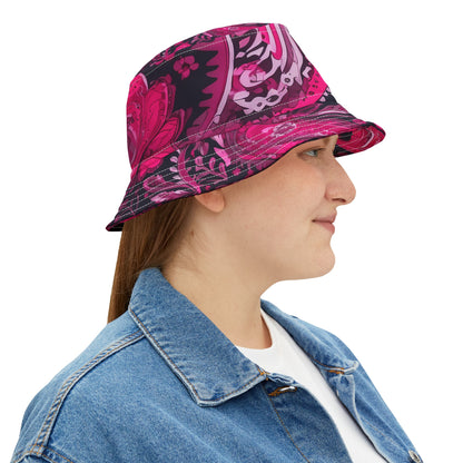 Vibrant Hot Pink Bucket Hat for Women