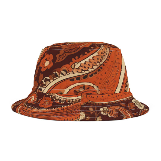Stylish Burnt Orange Bucket Hat